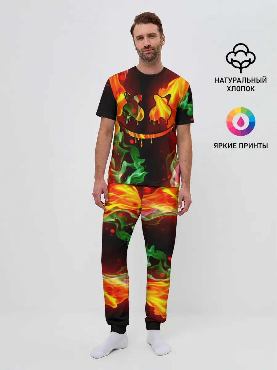 Мужская пижама с брюками / Marshmello