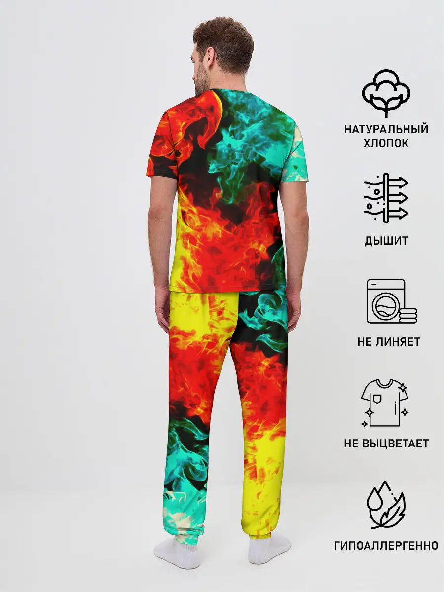 Мужская пижама с брюками / БИТВА ОГНЕЙ