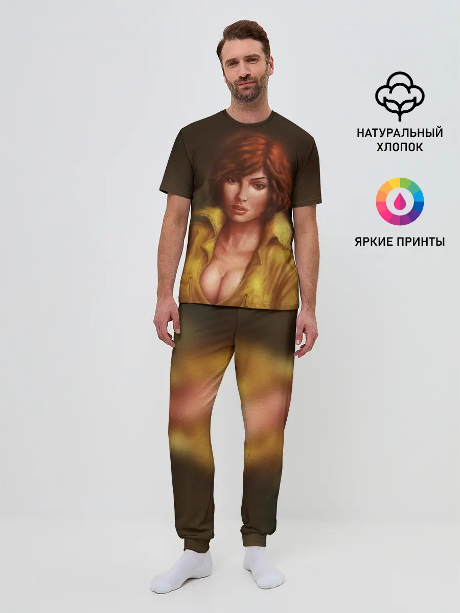 Мужская пижама с брюками / ЭЙПРИЛ