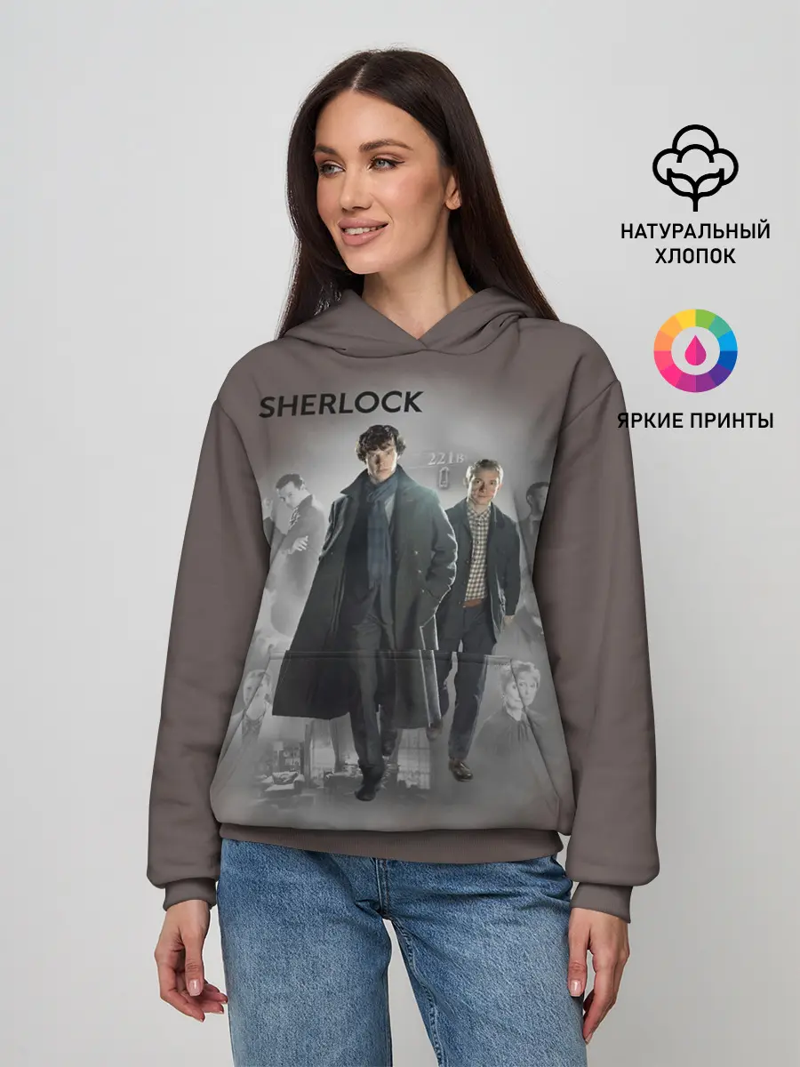 Женское худи / SHERLOCK | ШЕРЛОК