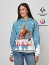 Женское худи / Новогодний Fortnite