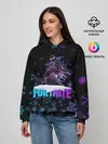 Женское худи / FORTNITE НОВОГОДНИЙ.