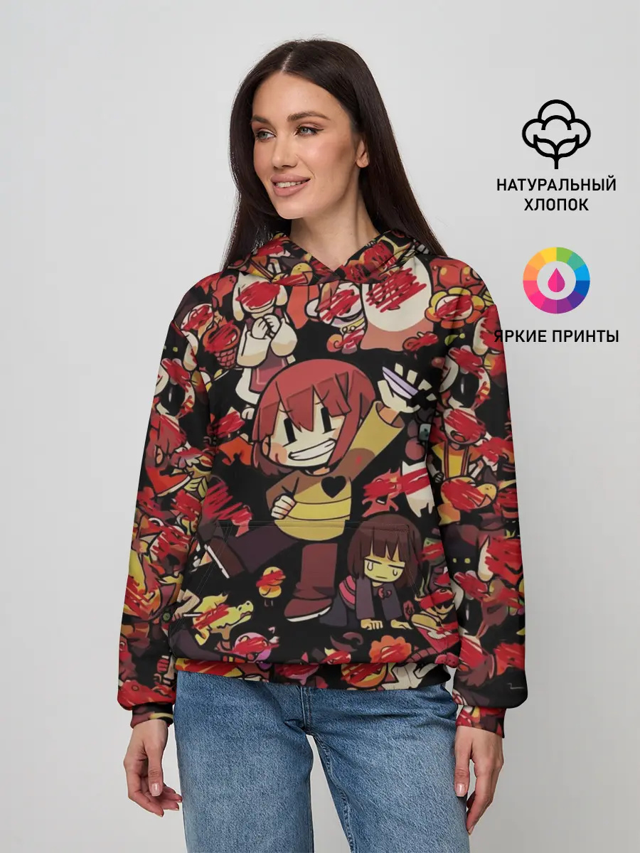 Женское худи / UNDERTALE CHARA