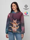 Женское худи / Танцующие коты