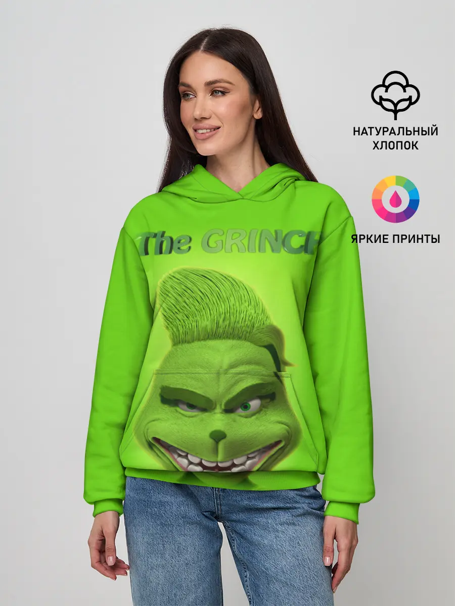 Женское худи / Grinch Face