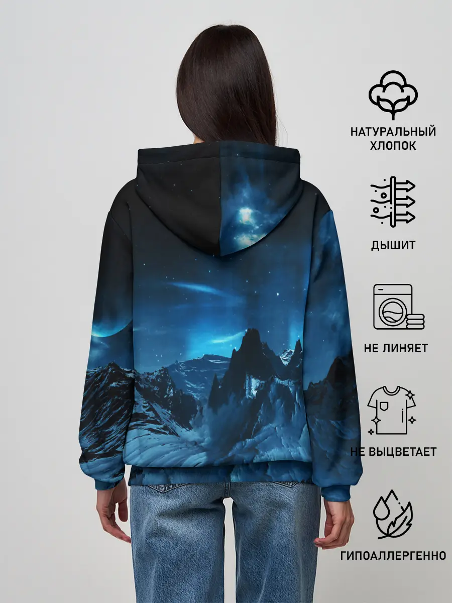 Женское худи / Северное сияние