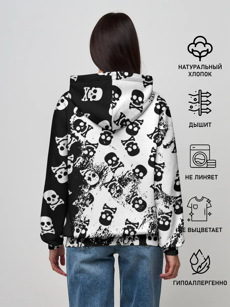 Женское худи / Черепа