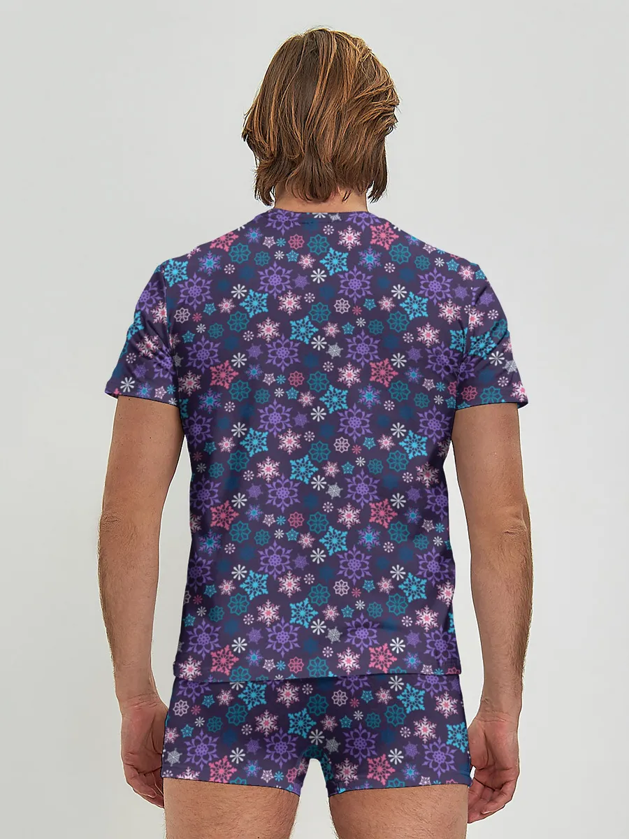 Мужские трусы с футболкой / Снежные Узоры