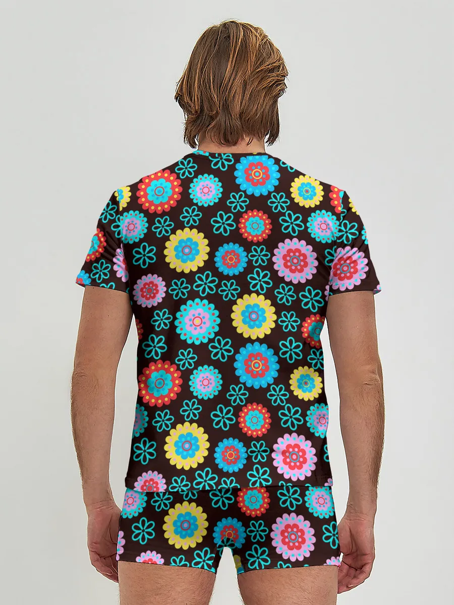 Мужские трусы с футболкой / Flоwers