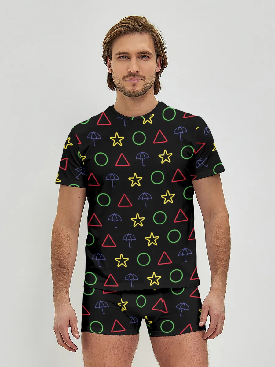 Мужские трусы с футболкой / ИГРА В КАЛЬМАРА, ФИГУРКИ ИГРЫ, ПЕЧЕНЬЕ