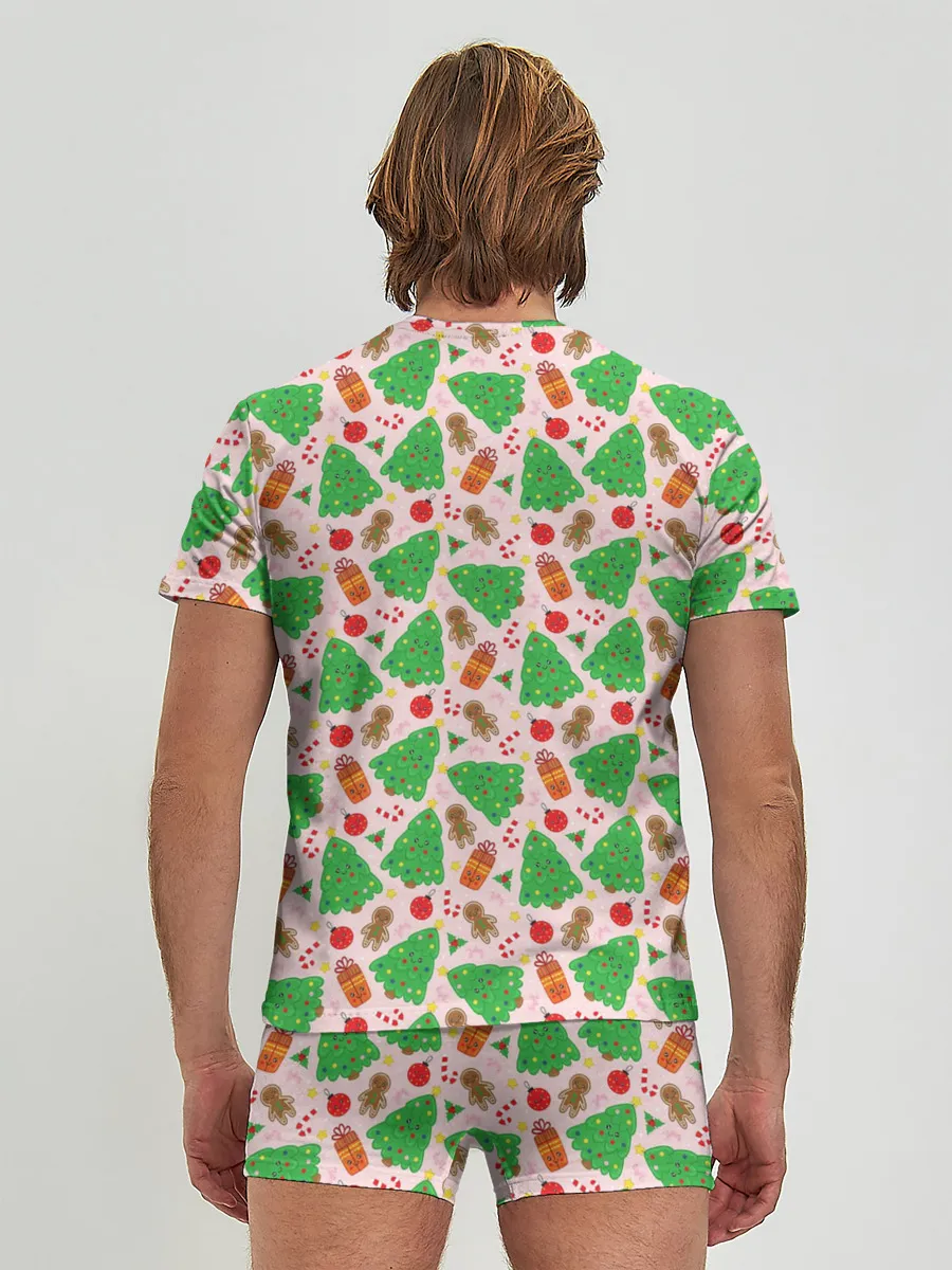 Мужские трусы с футболкой / Новогодние ёлки и подарки