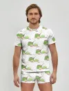 Мужские трусы с футболкой / Зеленый чай