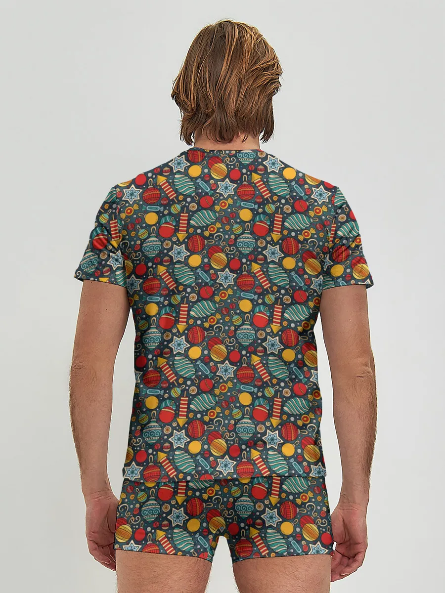 Мужские трусы с футболкой / Новогодняя Праздничная Символика