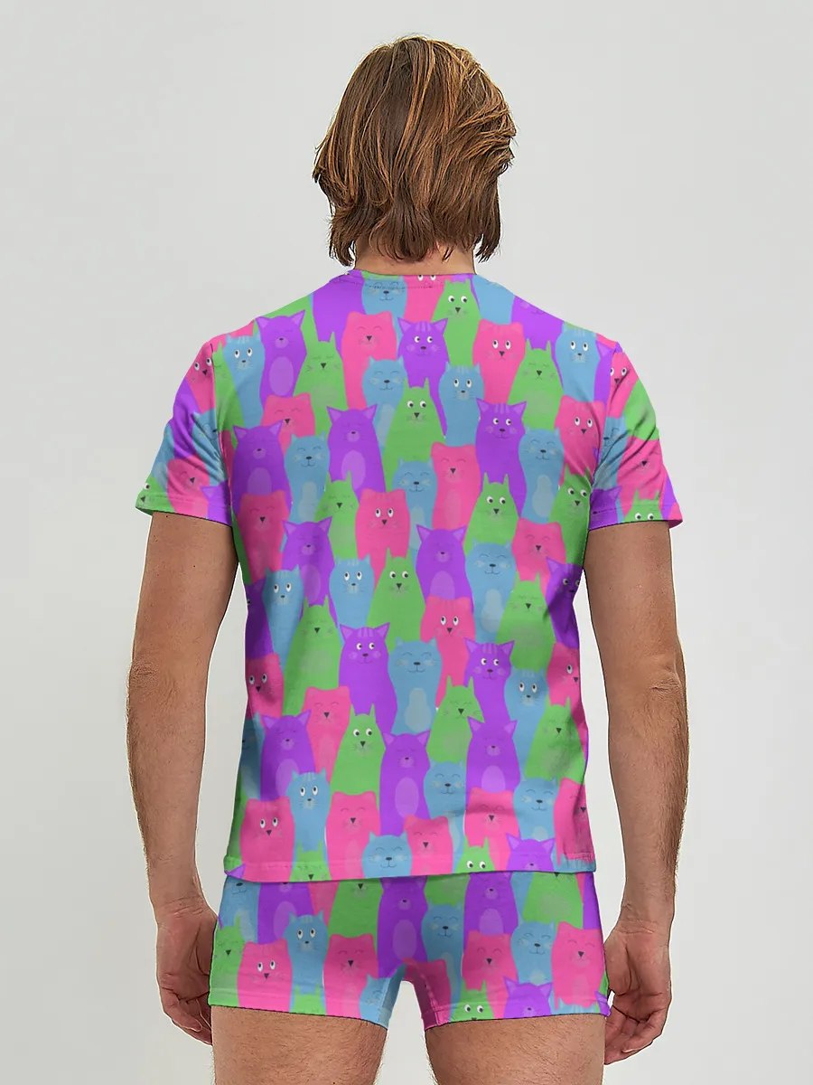 Мужские трусы с футболкой / BRIGHT CATS