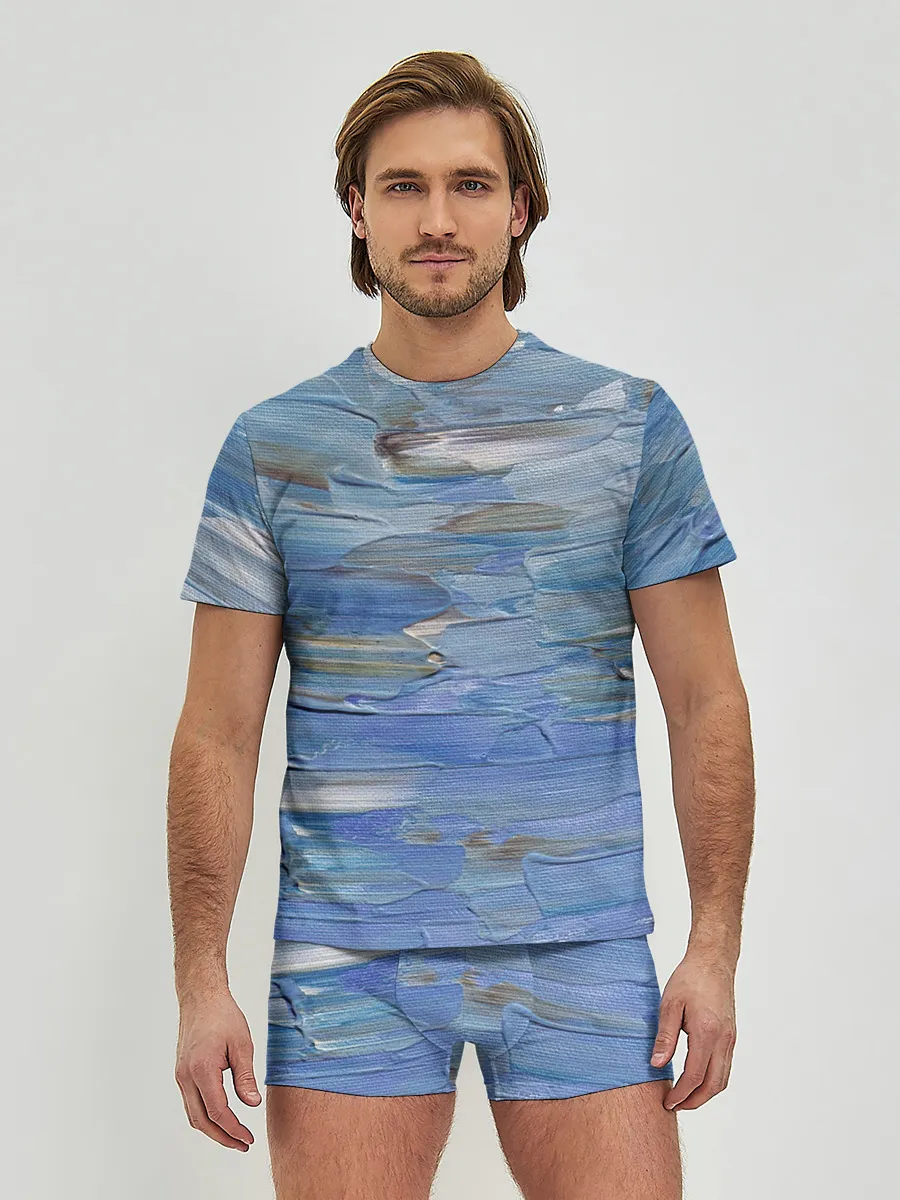 Мужские трусы с футболкой / Мазки красок