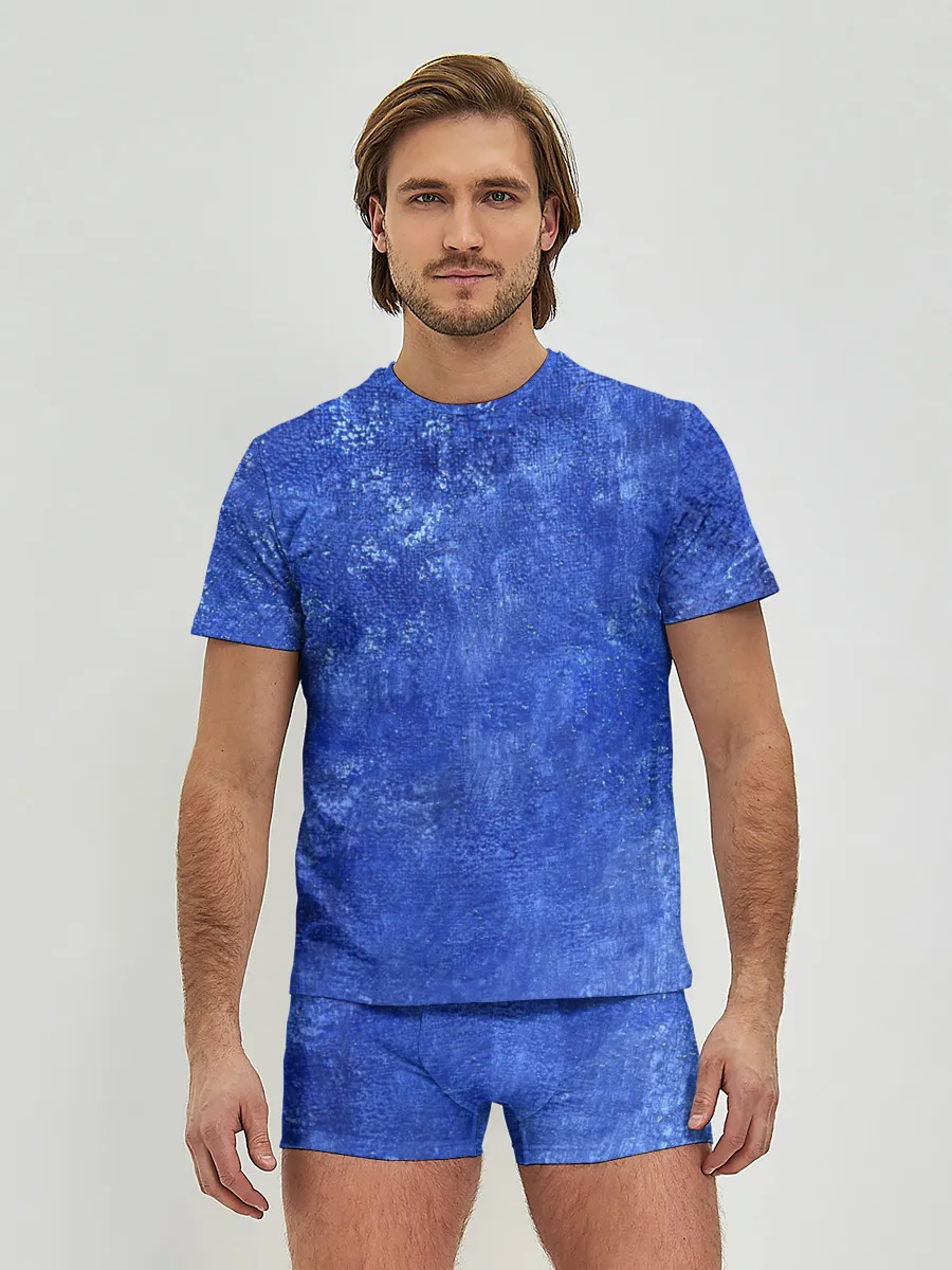 Мужские трусы с футболкой / Ночная синева