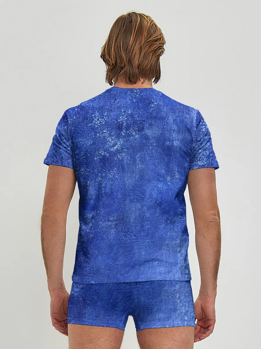 Мужские трусы с футболкой / Ночная синева