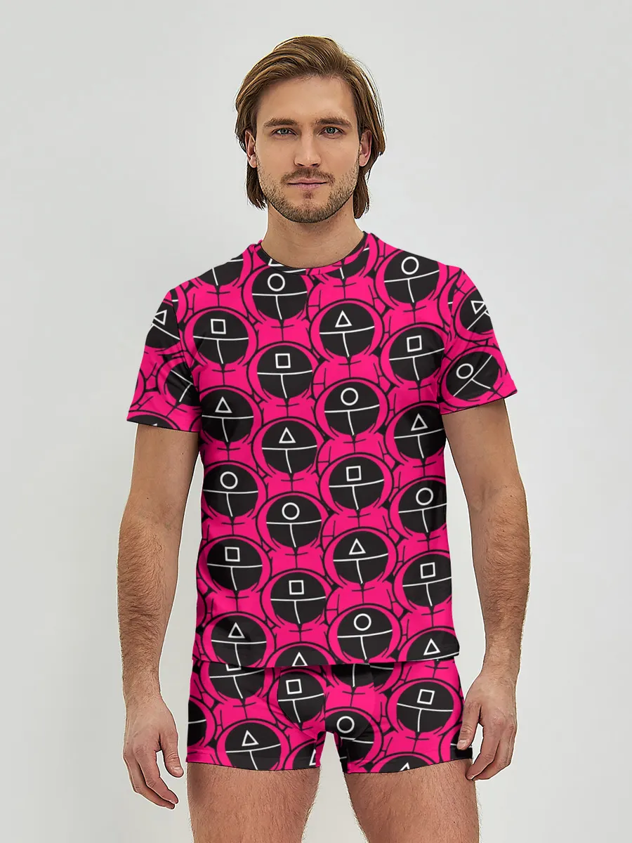 Мужские трусы с футболкой / ИГРА В КАЛЬМАРА / ОХРАННИКИ