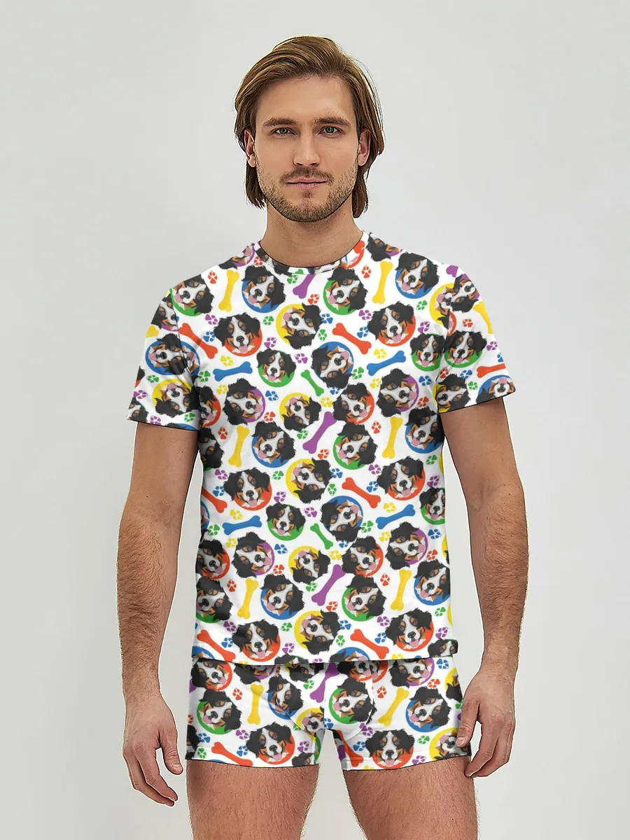 Мужские трусы с футболкой / Бернский Зенненхунд