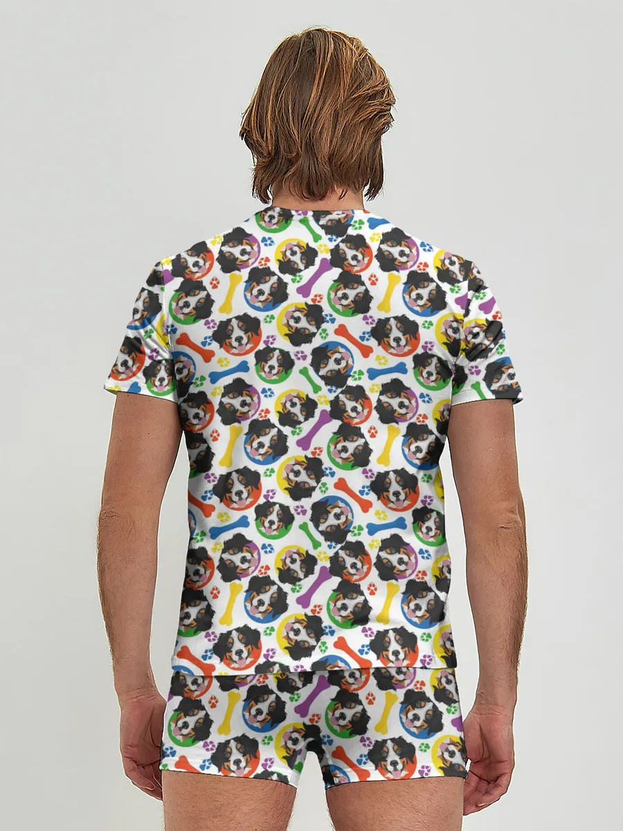 Мужские трусы с футболкой / Бернский Зенненхунд