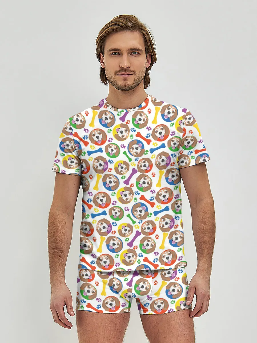 Мужские трусы с футболкой / Бигль