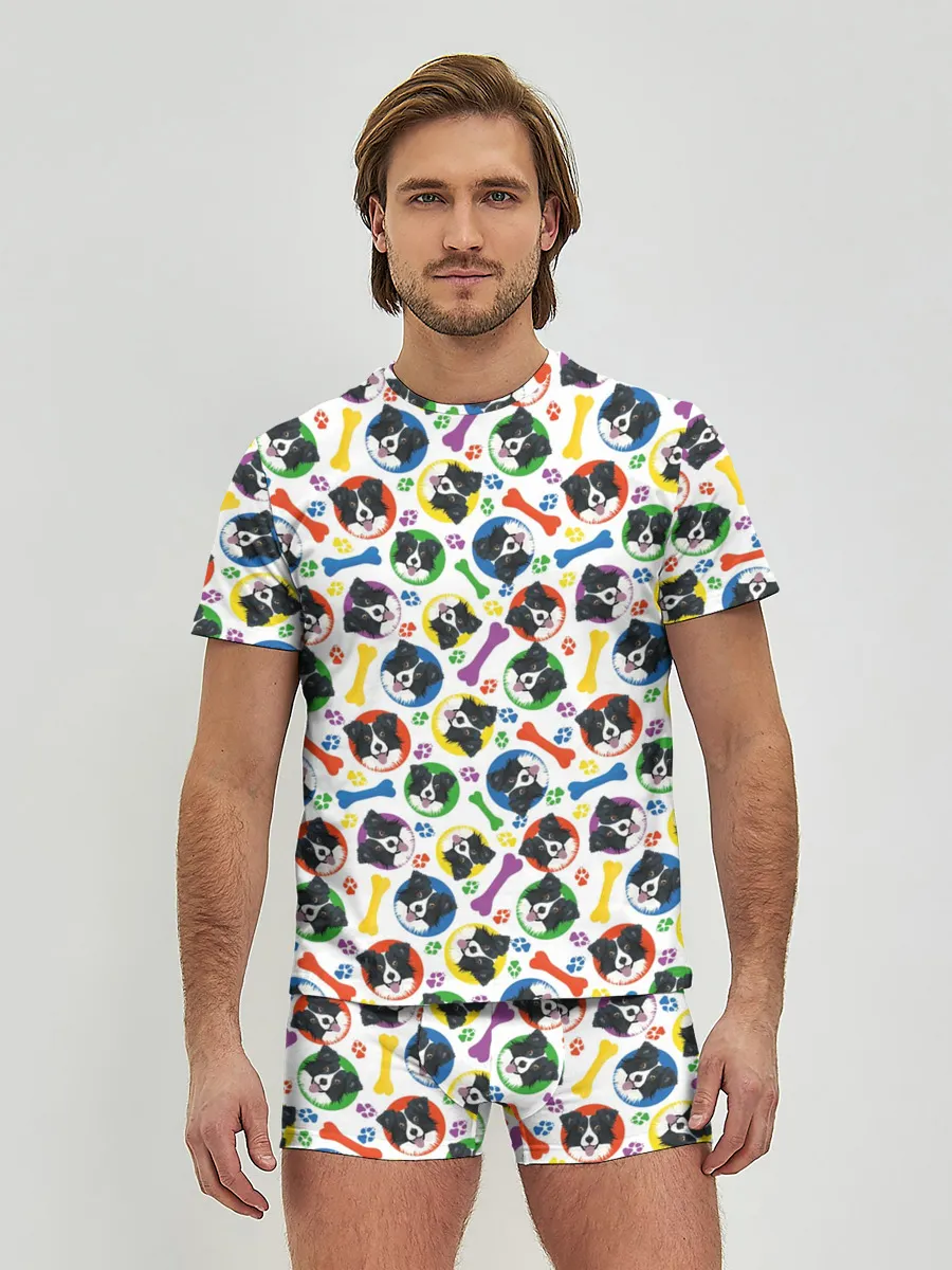 Мужские трусы с футболкой / Бордер-Колли