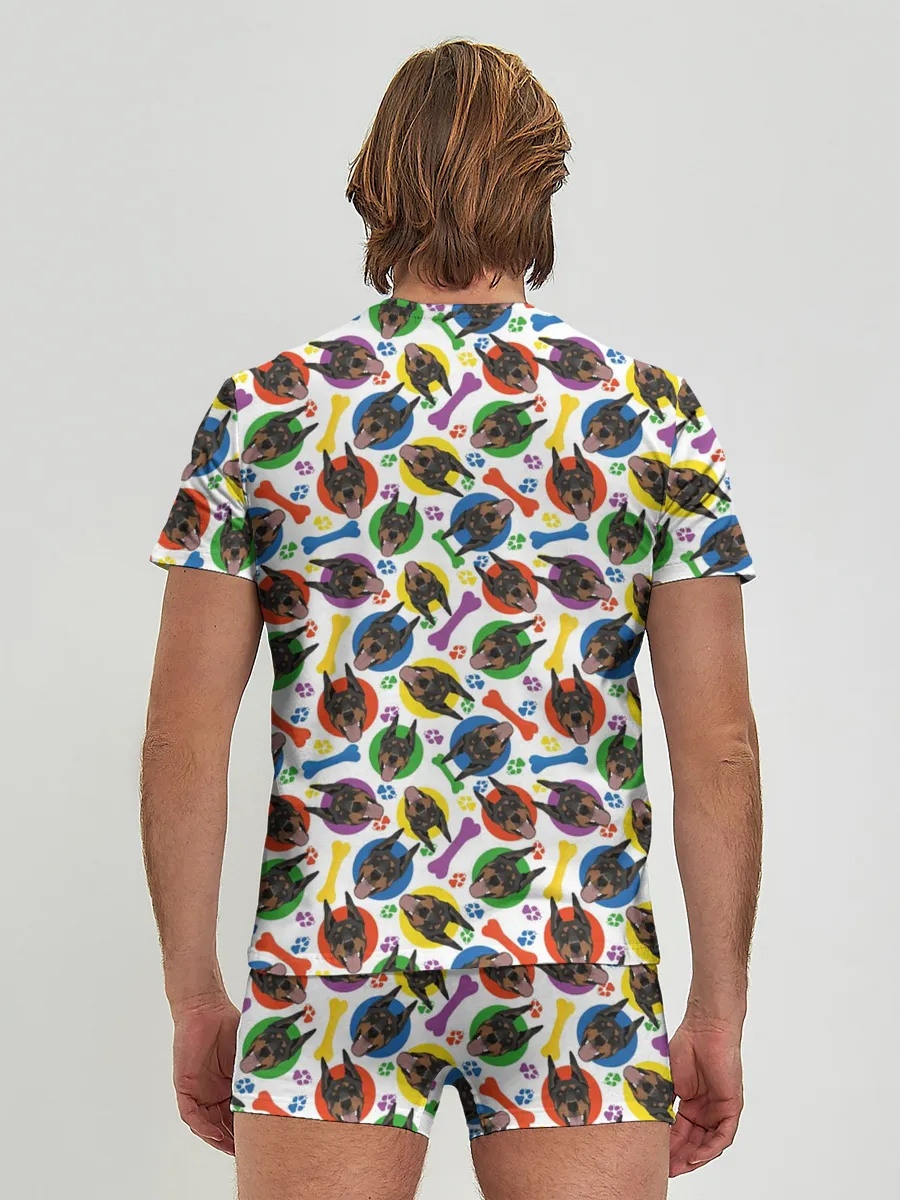 Мужские трусы с футболкой / Доберман