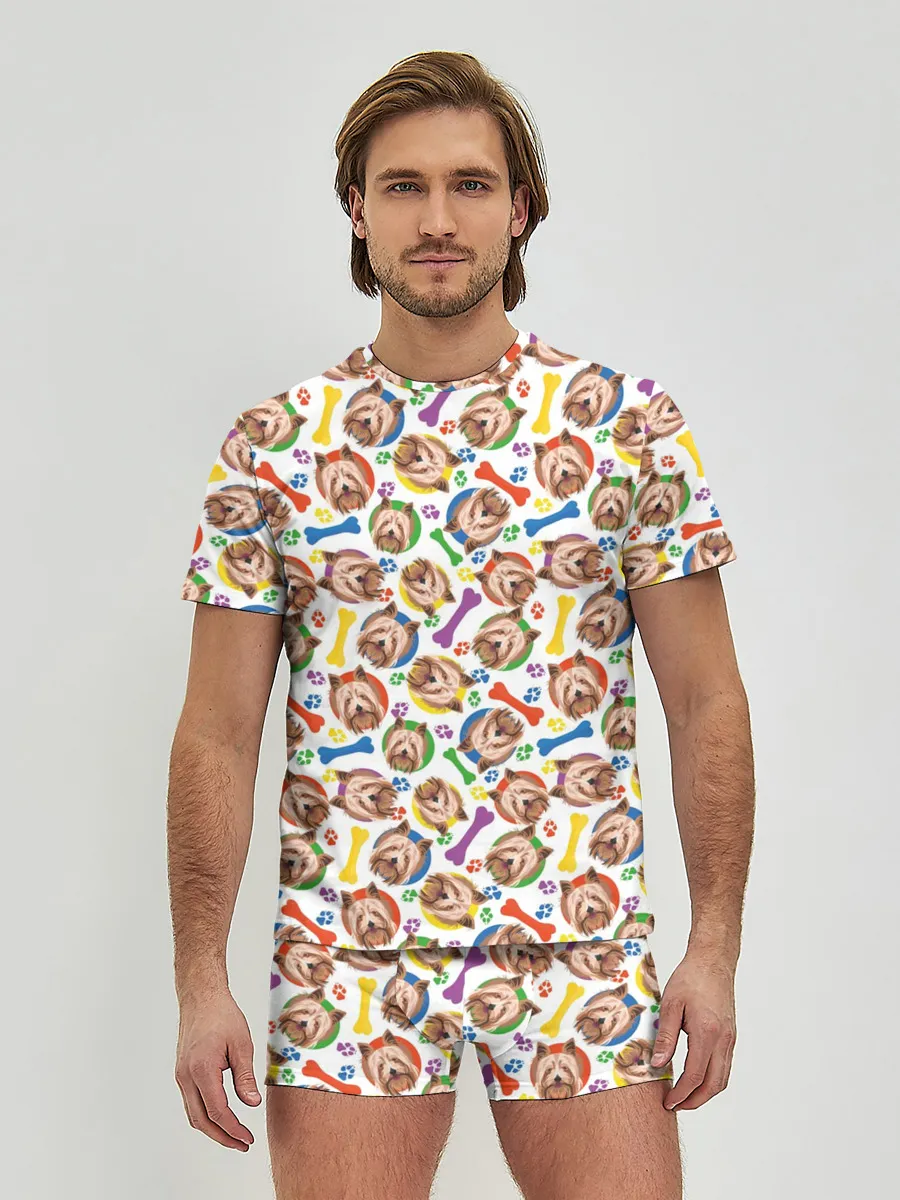 Мужские трусы с футболкой / Йоркширский Терьер