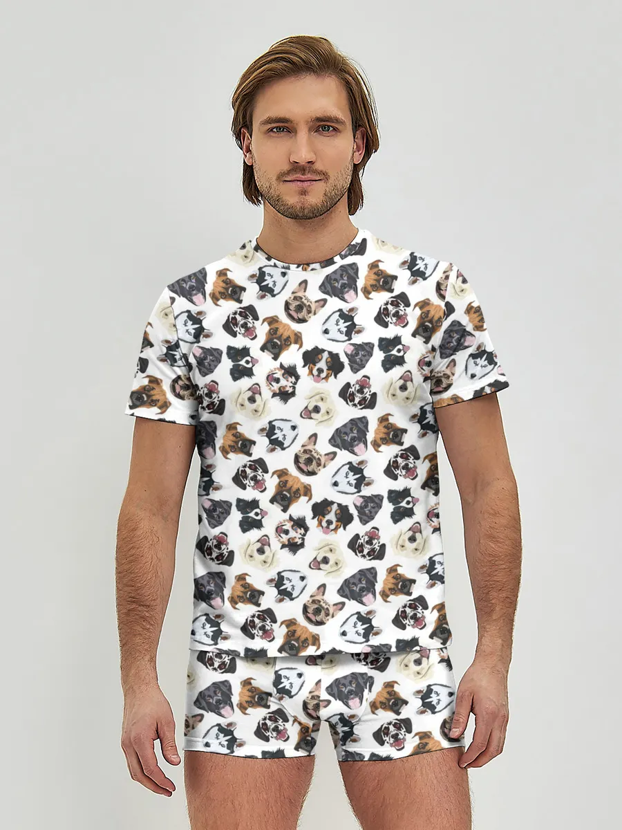Мужские трусы с футболкой / Разные Породы Собак