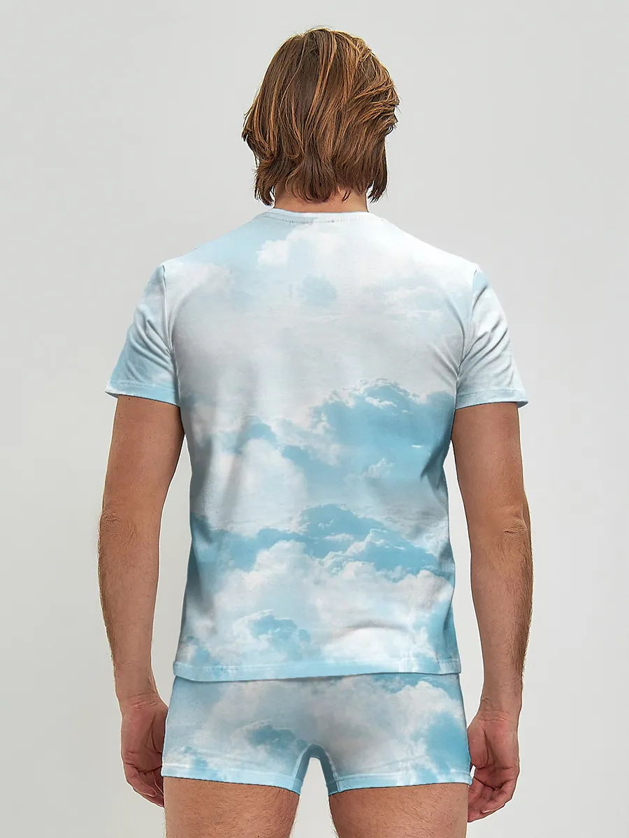 Мужские трусы с футболкой / Плотные облака