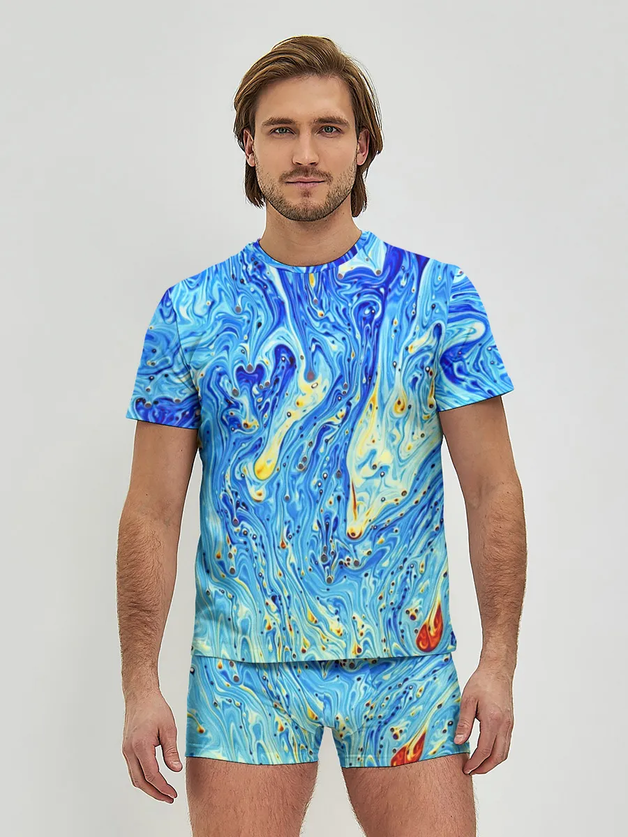 Мужские трусы с футболкой / Сползающие краски