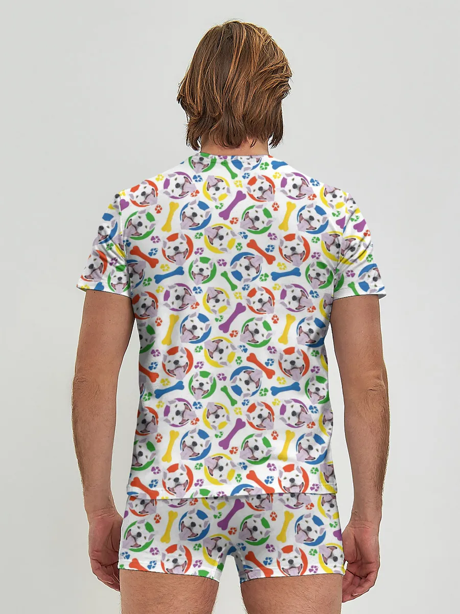 Мужские трусы с футболкой / Бультерьер