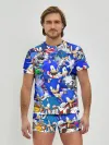 Мужские трусы с футболкой / SONIC СИНИЙ ЁЖ СОНИК