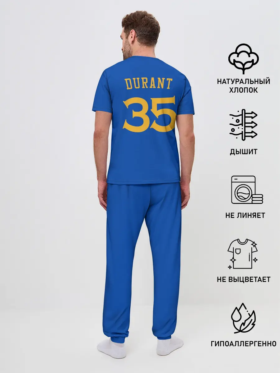 Мужская пижама с брюками / Kevin Durant форма GSW