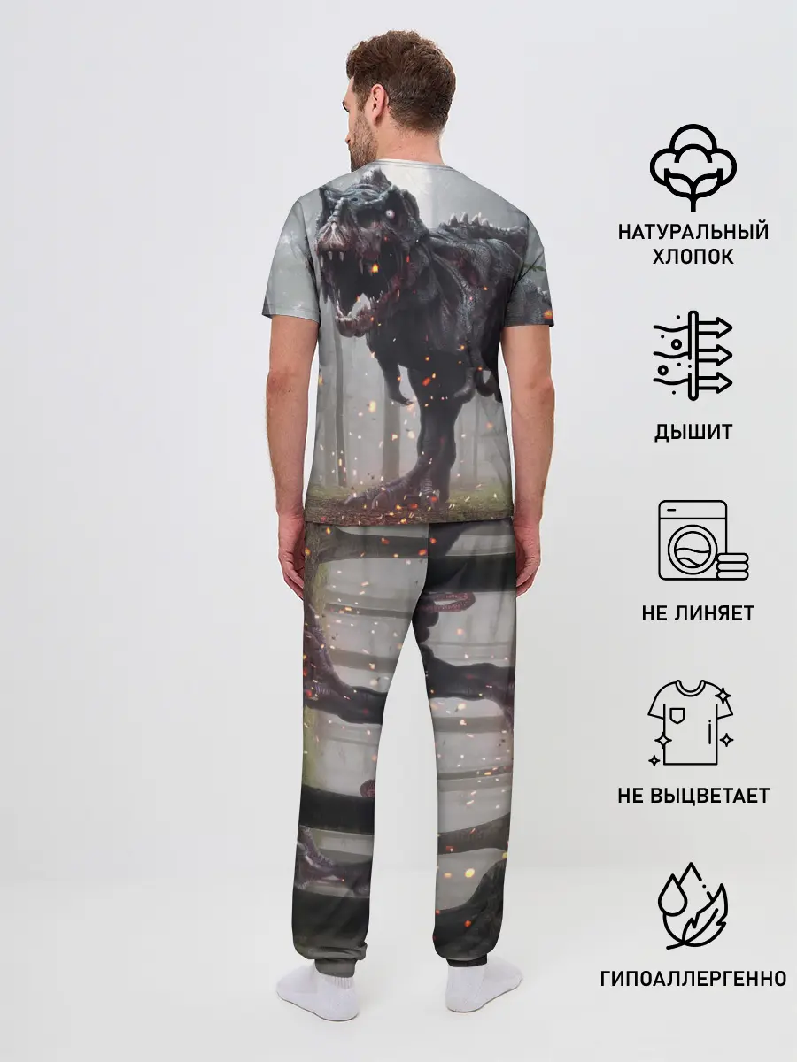 Мужская пижама с брюками / мир юрского периода