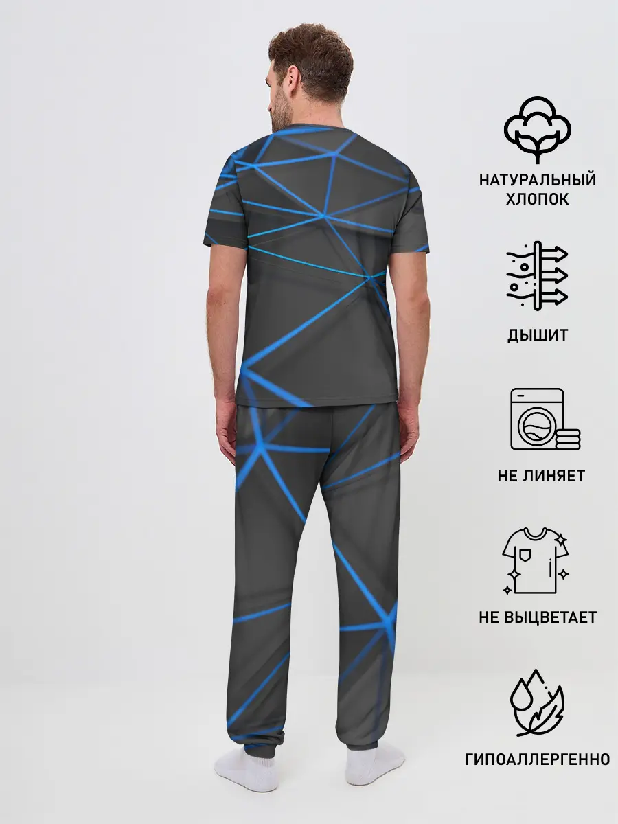 Мужская пижама с брюками / Detroit:become human