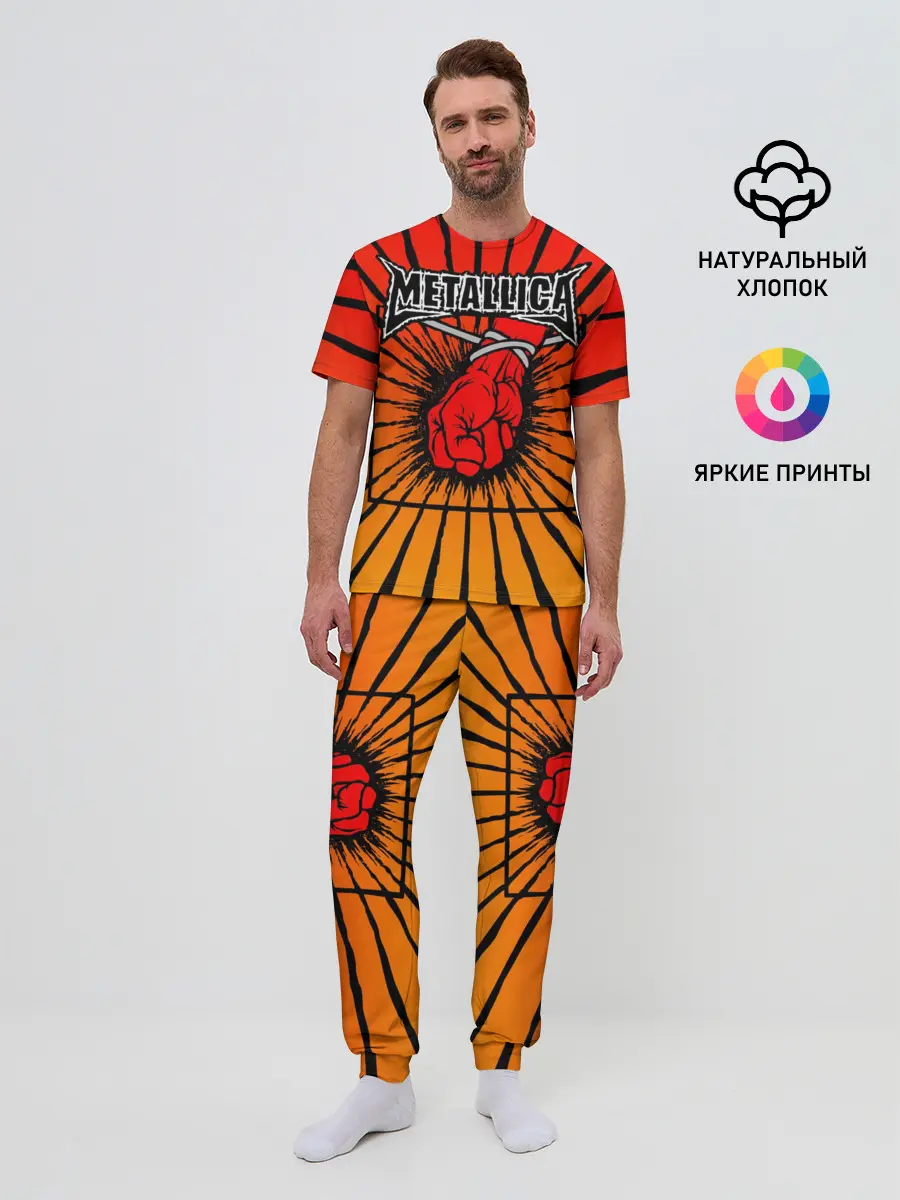 Мужская пижама с брюками / Metallica