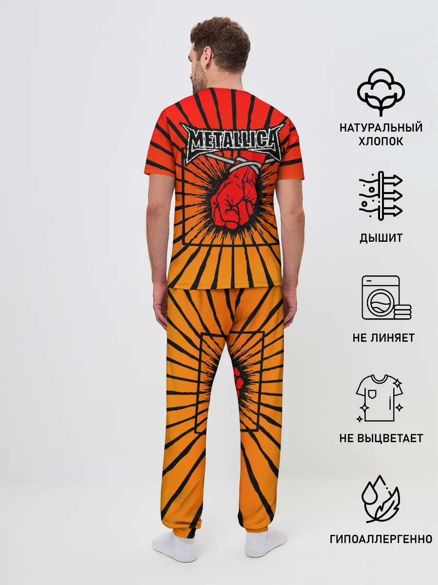 Мужская пижама с брюками / Metallica