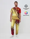 Мужская пижама с брюками / RUSSIA SPORT: Red and Gold.