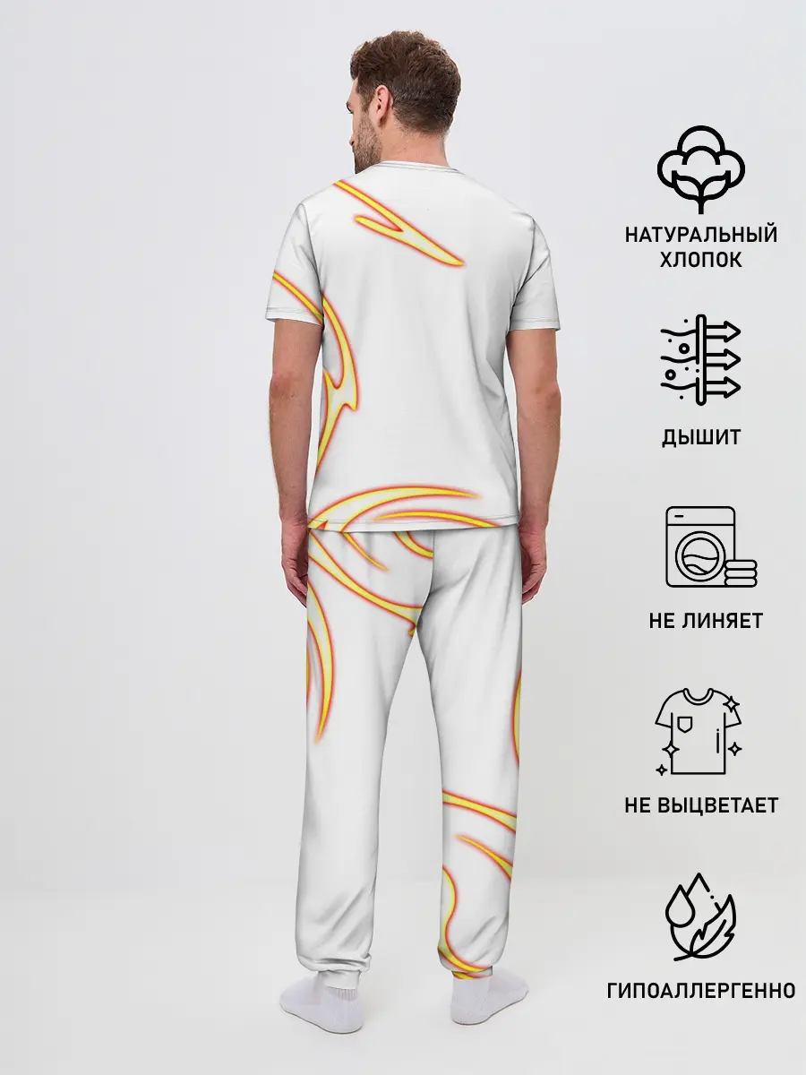 Мужская пижама с брюками / Bumblebee