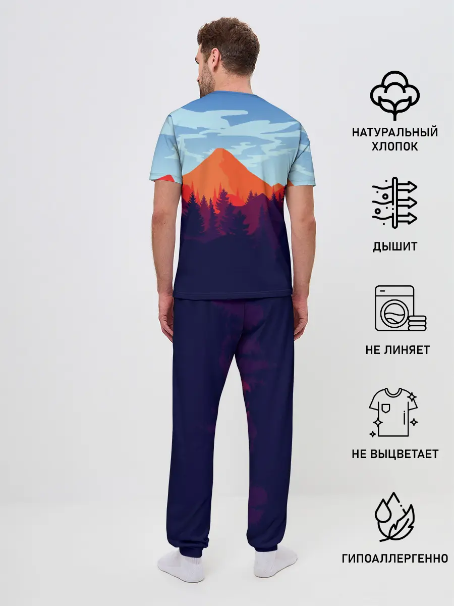 Мужская пижама с брюками / Firewatch collection