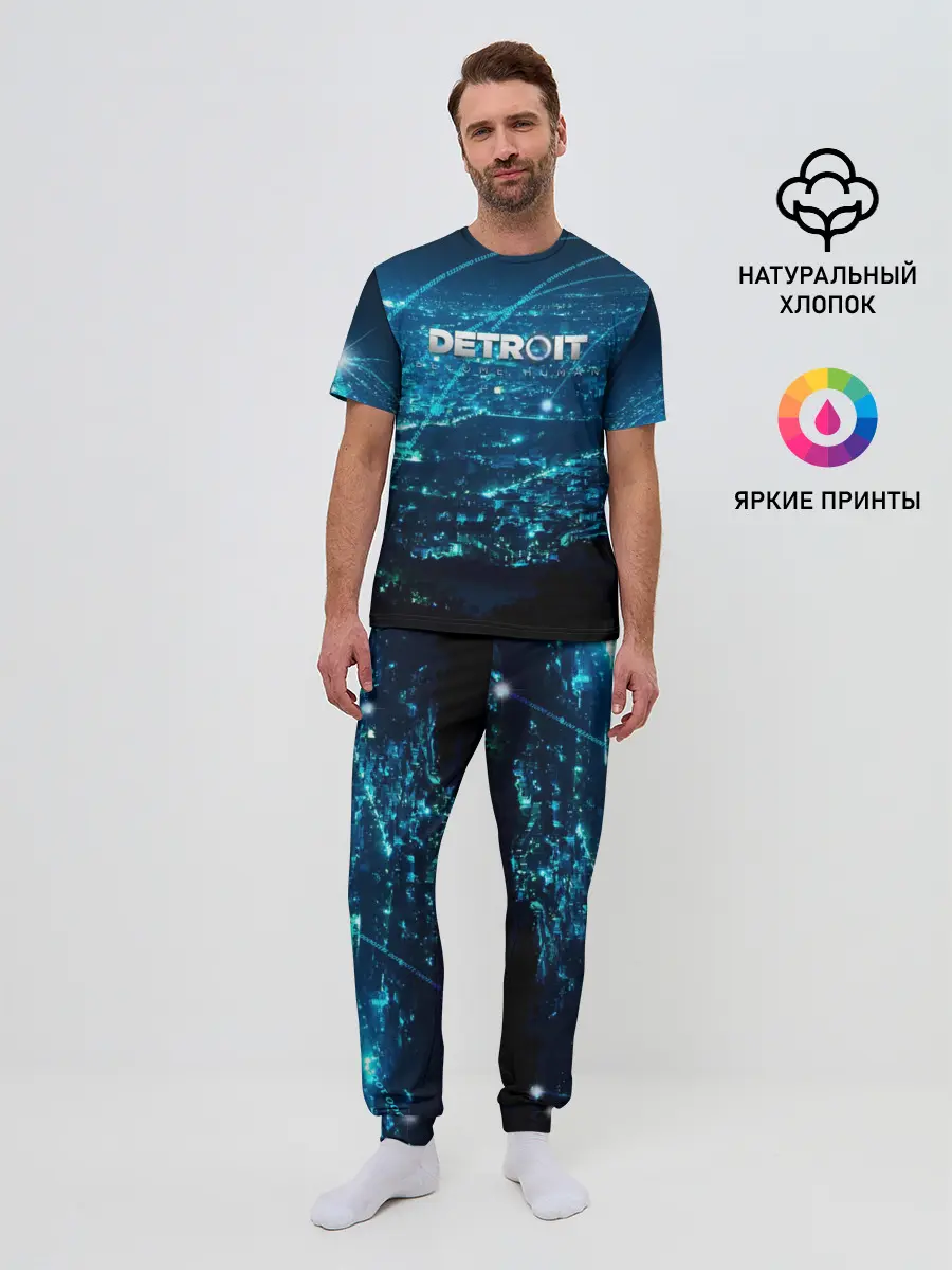 Мужская пижама с брюками / Detroit:become human