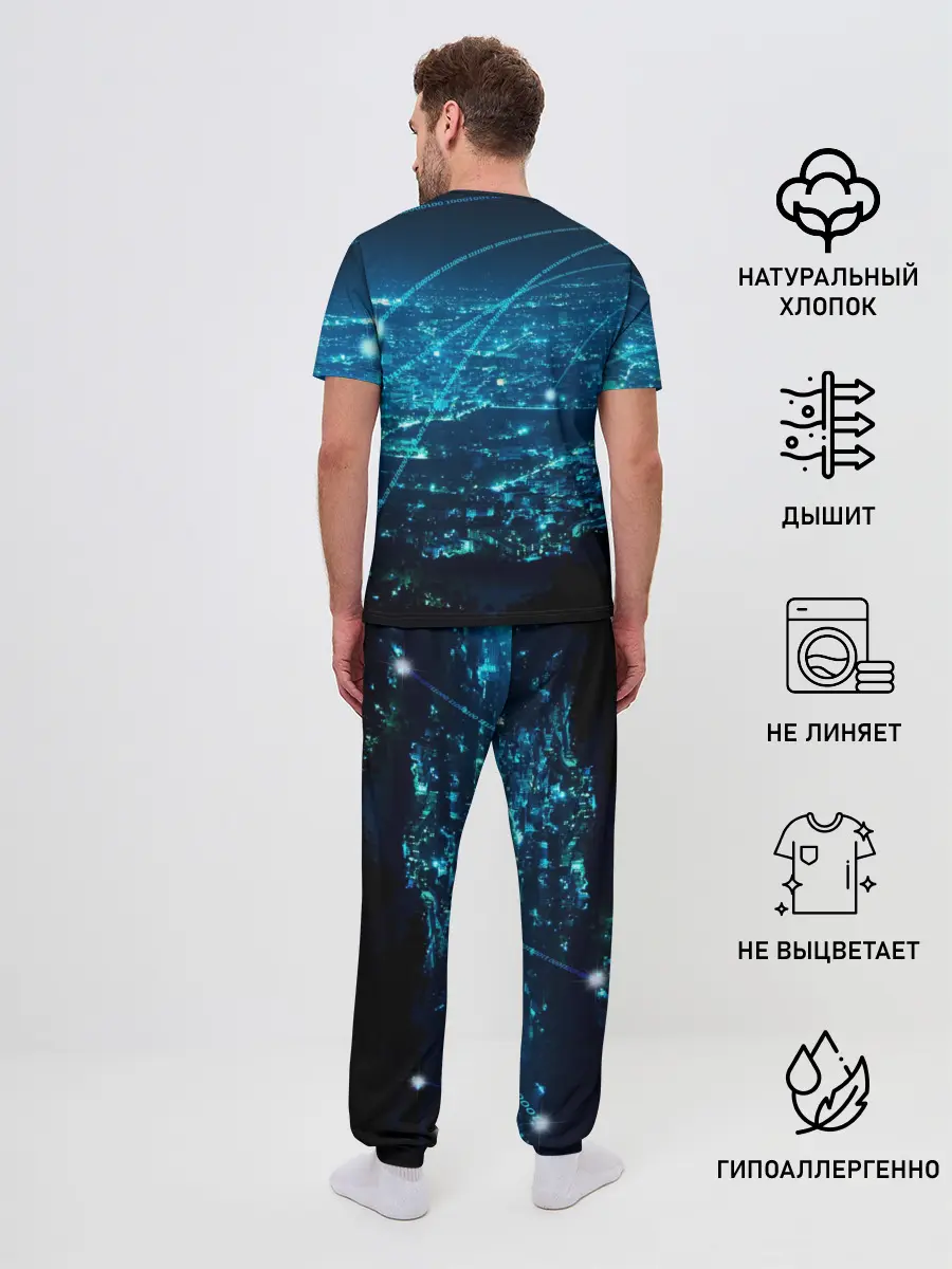 Мужская пижама с брюками / Detroit:become human