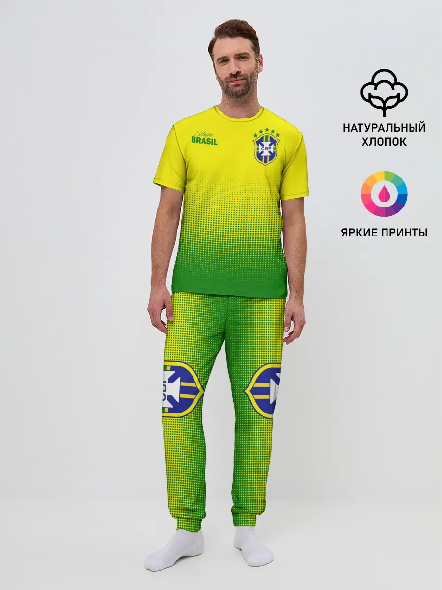 Мужская пижама с брюками / Сборная Бразилии