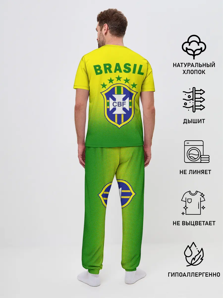 Мужская пижама с брюками / Сборная Бразилии