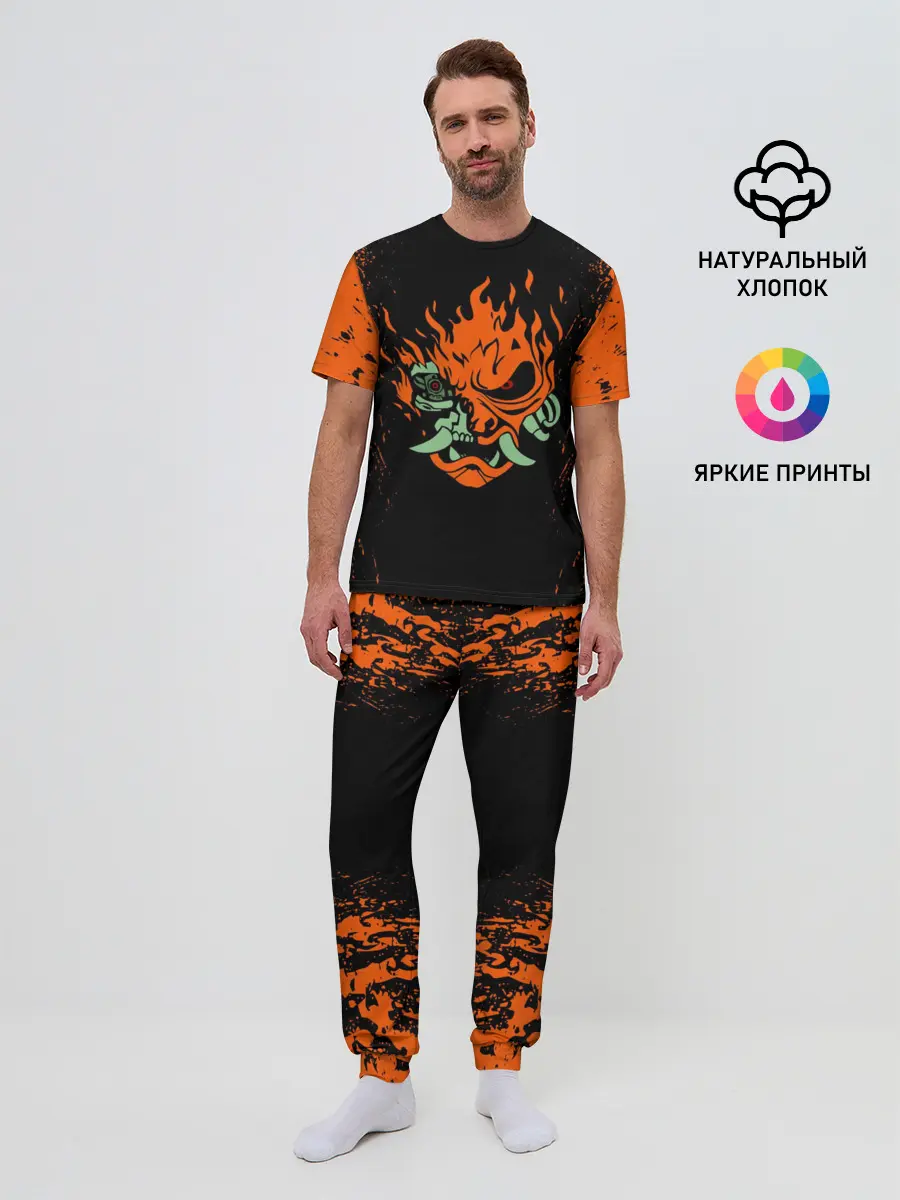 Мужская пижама с брюками / CYBERPUNK 2077 SAMURAI