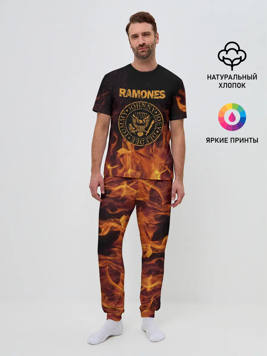 Мужская пижама с брюками / Ramones