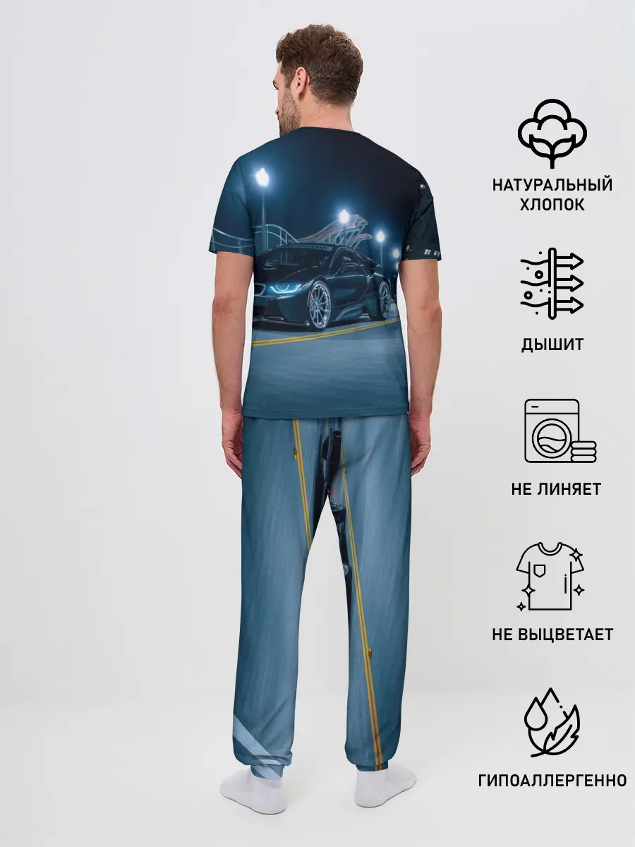 Мужская пижама с брюками / BMW.