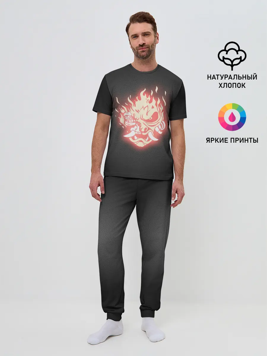 Мужская пижама с брюками / CYBERPUNK 2077 SAMURAI