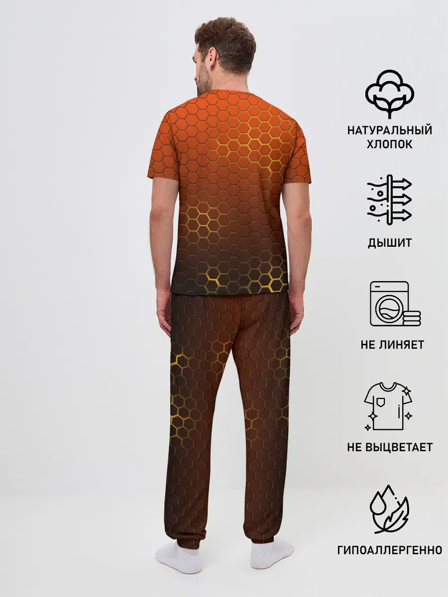 Мужская пижама с брюками / СТАЛЬНАЯ БРОНЯ